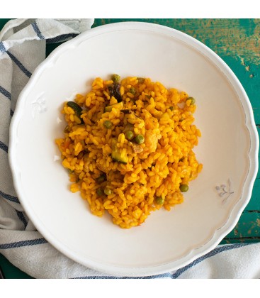 Arroz con verduras de la huerta