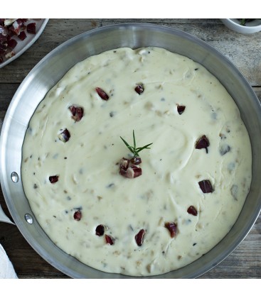 Masa de croquetas caseras de jamón