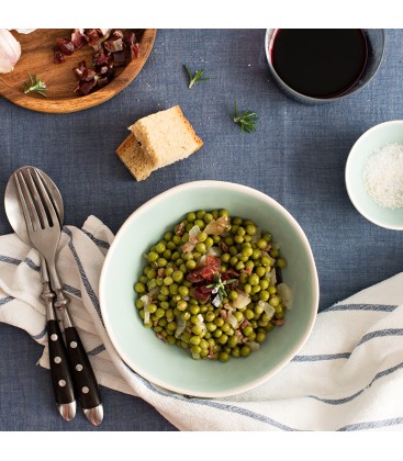 Guisantes con jamón ibérico