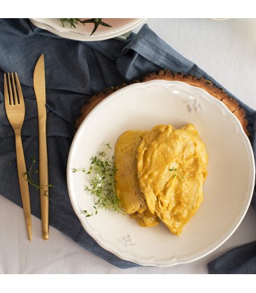 Pechuga de pollo en salsa de almendras