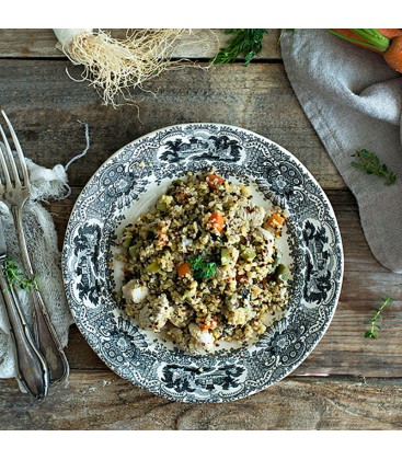 Quinoa con pollo y verduras