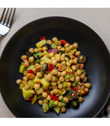 Ensalada tropical de garbanzos