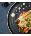 Canelones de espinacas gratinados
