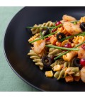 Ensalada de pasta con atún y gambas