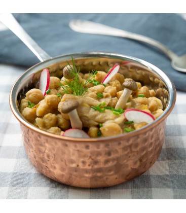 Garbanzos con setas de temporada