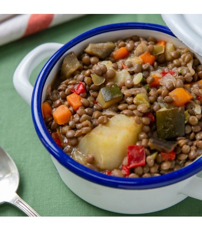Lentejas con verduras salteadas 2