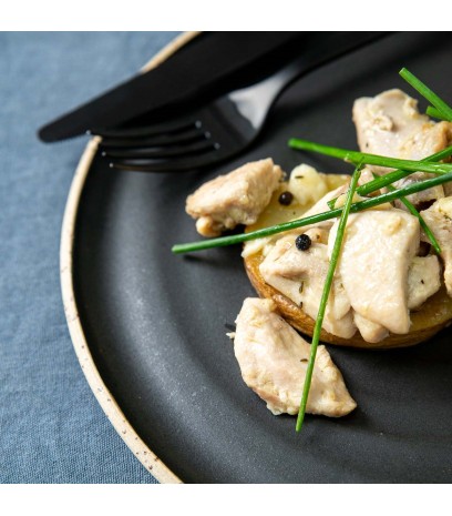 Pollo al ajillo con patatas 2