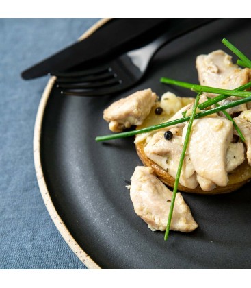 Pollo al ajillo con patatas