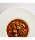 Ragout de ternera en salsa de vino tinto