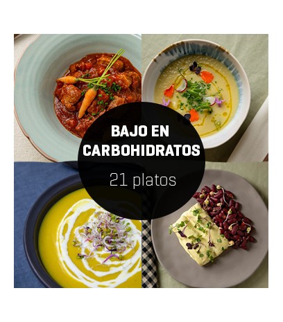 Menú bajo en carbohidratos 21 platos.