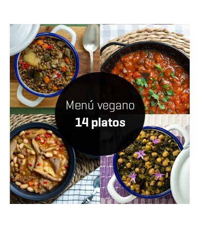 Menú vegano 14 platos