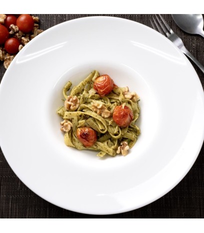 Tagliatelle con pesto y...