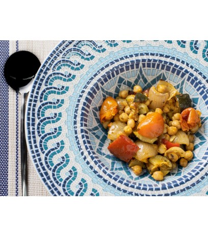 Garbanzos con verduras asadas 2