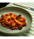 Arroz meloso con pulpo y langostinos