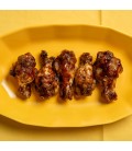 Alitas de pollo con salsa bbq