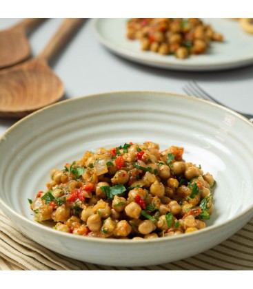 Ensalada mediterránea de garbanzos
