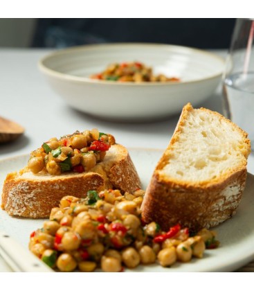 Ensalada mediterránea de garbanzos