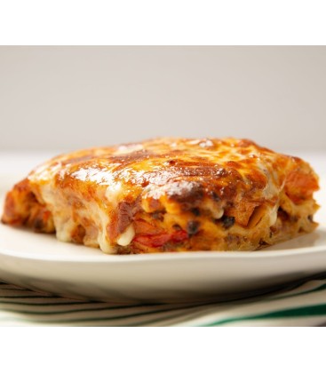 Lasaña de carne y verduras