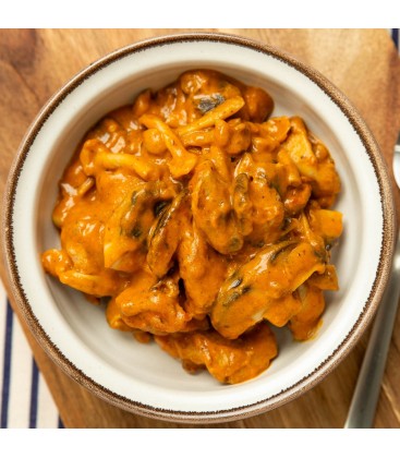 Curry rojo de pavo y setas