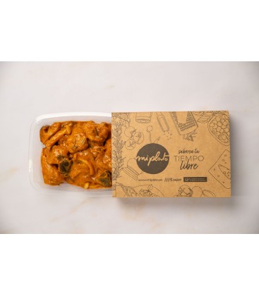 Curry rojo de pavo y setas