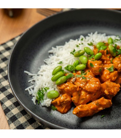 Pavo tikka masala con arroz 2