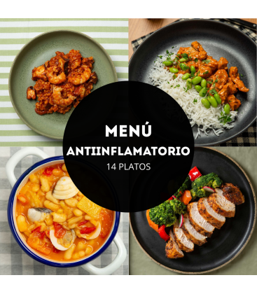 Menú antiinflamatorio 14 platos