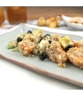 Ensalada de quinoa, boniato asado y espinacas