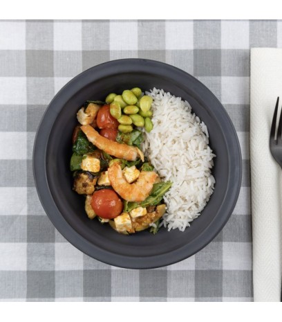 Poke de gambas al ajillo