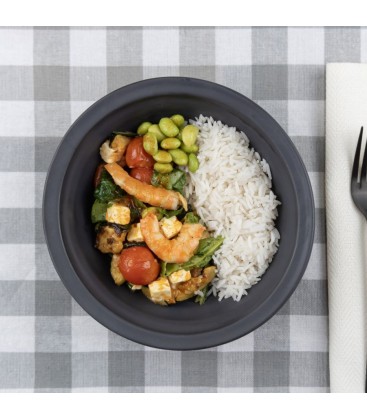 Poke de gambas al ajillo