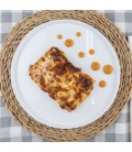 Canelones de carne con bechamel