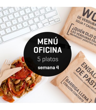 Menú semanal oficina 5 platos Semana 4
