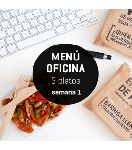 Menú semanal oficina 5 platos Semana 1