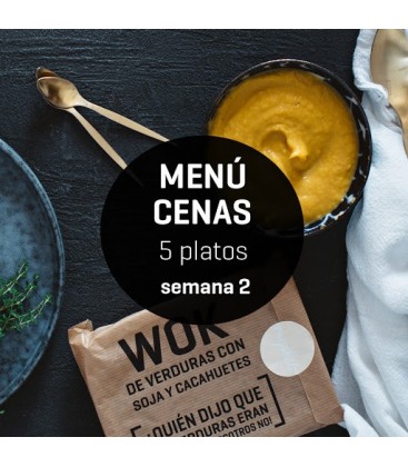 Menú semanal cenas ligeras 5 platos Semana 1
