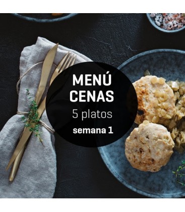 Menú semanal cenas ligeras 5 platos Semana 1