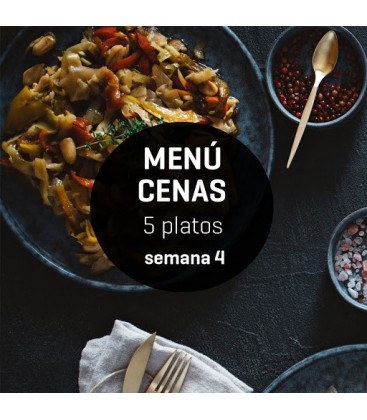 Menú semanal cenas ligeras 5 platos Semana 4