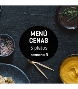 Menú semanal cenas ligeras 5 platos Semana 3