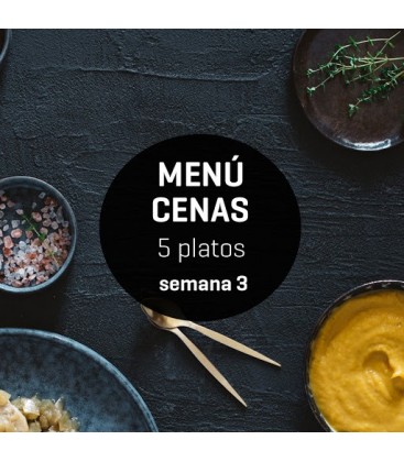 Menú semanal cenas ligeras 5 platos Semana 3