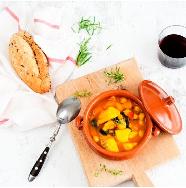 Garbanzos con bacalao y espinacas 2