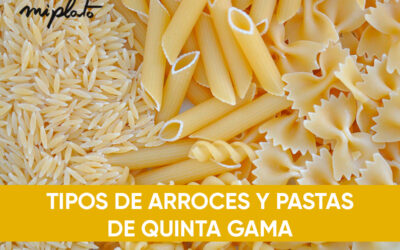 Tipos de arroces y pastas quinta gama