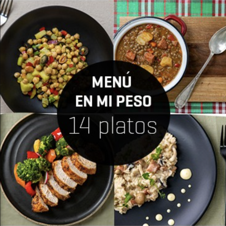 menú en mi peso